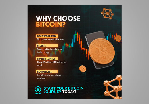 Bitcoin Template Social Media