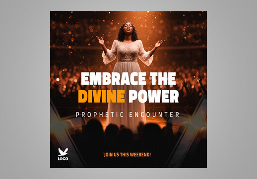 Prophetic Church Flyer Social Media Template 