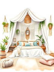 Boho Style Bedroom Decor