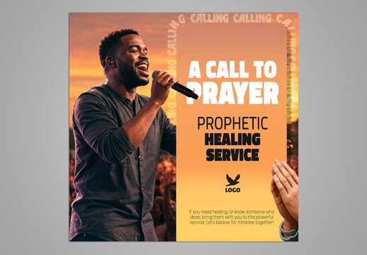 Prophetic Church Flyer Social Media Template 