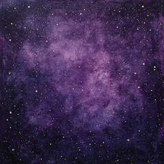 Purple galaxy with stars, a stunning cosmic night sky backdrop.