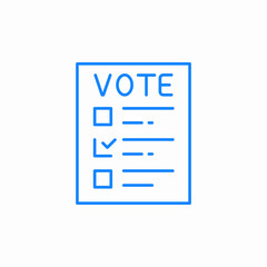 ballot box icon sign vector