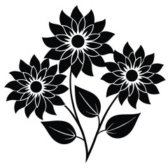 Abstract floral vector illustration with a spring blossom pattern for artistic decoration