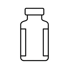 Medical Pill Line Art Vector Drawing
