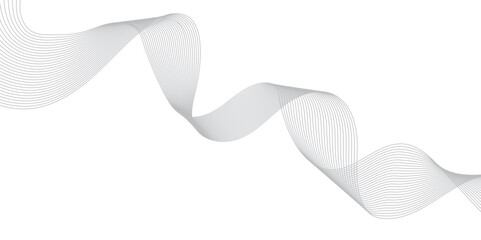 Abstract white futuristic blend waves technology dynamic lines. music dynamic gradient thin digital line. technical flowing web science tech geometric concept lines design.