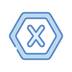 Obraz premium Letter X Icon vector stock illustration