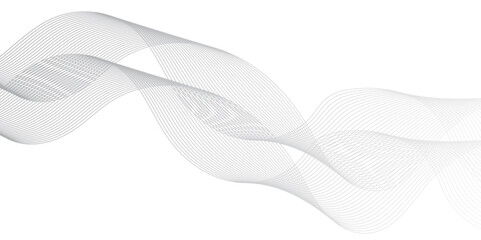 Abstract white futuristic blend waves technology dynamic lines. Modern gradient flowing wave lines glowing moving lines, Technology flow grid blend curve wave line digital isolated energy,