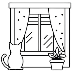 Vintage vector art illustration features a decorative pattern and silhouette symbol design for a card