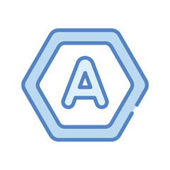 Letter A  Icon vector stock illustration