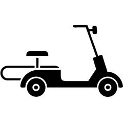 Creative details Electric Scooter icon vector illustration 