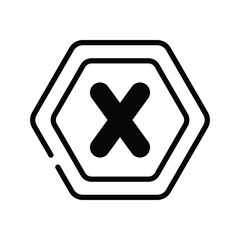 Obraz premium Letter X Icon vector stock illustration