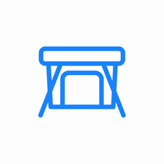 drafting table icon sign vector