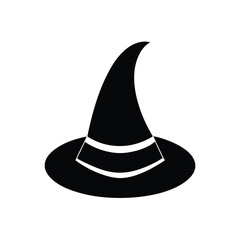 Witch Hat Silhouette in Vector Design