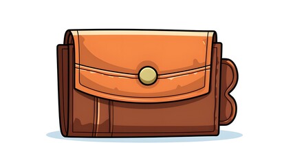 Trendy and Stylish Wallet for Men - Modern Vector Illustration for Fashion Accessories Design