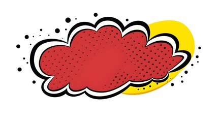 Vintage hand-drawn speech bubble for creative graphic design projects