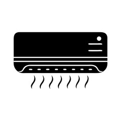 air conditioner icon, air conditioner silhouette vector illustration-simple silhouette illustration of air conditioner,air conditioner vector