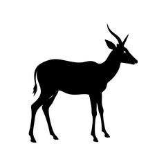 antelope icon, antelope silhouette vector illustration-simple silhouette illustration of antelope,antelope vector