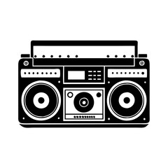 boom box icon, boom box silhouette vector illustration-simple silhouette illustration of boom box,boom box vector