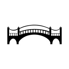 bridge icon, bridge silhouette vector illustration-simple silhouette illustration of bridge,bridge vector