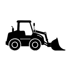 bulldozer icon, bulldozer silhouette vector illustration-simple silhouette illustration of bulldozer,bulldozer vector