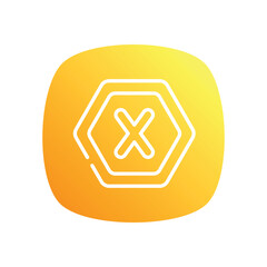 Letter X Icon vector stock illustration