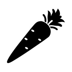 carrot icon, carrot silhouette vector illustration-simple silhouette illustration of carrot,carrot vector