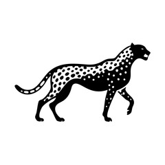 cheetah icon, cheetah silhouette vector illustration-simple silhouette illustration of cheetah,cheetah vector