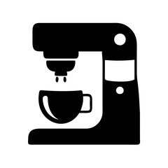coffee maker icon, coffee maker silhouette vector illustration-simple silhouette illustration of coffee maker,coffee maker vector