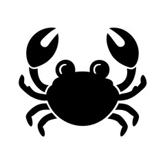 crab icon, crab silhouette vector illustration-simple silhouette illustration of crab,crab vector