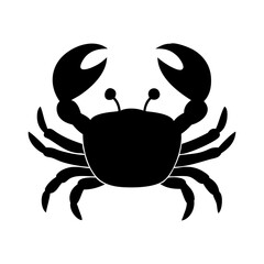 crab icon, crab silhouette vector illustration-simple silhouette illustration of crab,crab vector