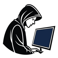 Simple Programmer Illustration Vector Design