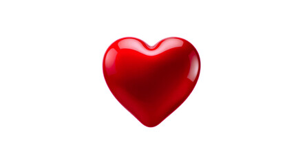 Fototapeta premium Photo of red heart isolated on transparent background.png