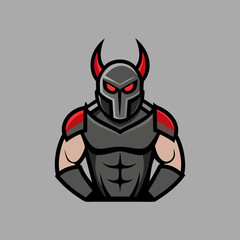 Demon Spartan Warrior: A powerful illustration of a demon Spartan warrior, combining elements of demonic and classical warrior aesthetics. This fierce figure is clad in dark armor.