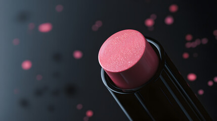 Luxury Blush Stick with Ultra-Smooth Texture - Ultra HD Close-Up on Dark Elegant Background