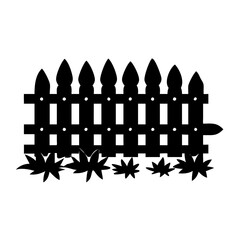 garden fence icon, garden fence silhouette vector illustration-simple silhouette illustration of garden fence,garden fence vector