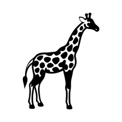 Obraz premium giraffe icon, giraffe silhouette vector illustration-simple silhouette illustration of giraffe,giraffe vector