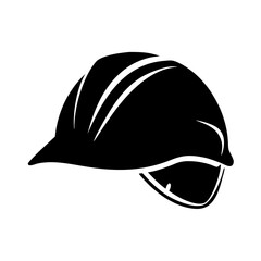 hard hat icon, hard hat silhouette vector illustration-simple silhouette illustration of hard hat,hard hat vector