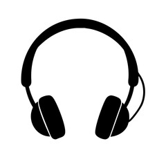 headphones icon, headphones silhouette vector illustration-simple silhouette illustration of headphones,headphones vector