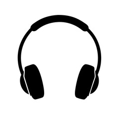 headphones icon, headphones silhouette vector illustration-simple silhouette illustration of headphones,headphones vector