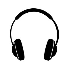 headphones icon, headphones silhouette vector illustration-simple silhouette illustration of headphones,headphones vector