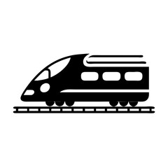 high speed train icon, high speed train silhouette vector illustration-simple silhouette illustration of high speed train,high speed train vector