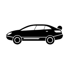 Fototapeta premium hover car icon, hover car silhouette vector illustration-simple silhouette illustration of hover car,hover car vector