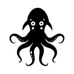 kraken icon, kraken silhouette vector illustration-simple silhouette illustration of kraken,kraken vector