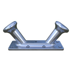 Mooring Bollard, 3d illustration isolated on white background