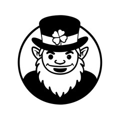 leprechaun icon, leprechaun silhouette vector illustration-simple silhouette illustration of leprechaun,leprechaun vector