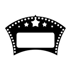 lighted marquee icon, lighted marquee silhouette vector illustration-simple silhouette illustration of lighted marquee,lighted marquee vector