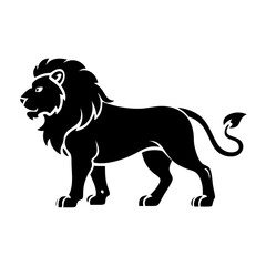 lion icon, lion silhouette vector illustration-simple silhouette illustration of lion,lion vector