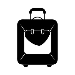 luggage bag icon, luggage bag silhouette vector illustration-simple silhouette illustration of luggage bag,luggage bag vector