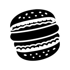 macaron icon, macaron silhouette vector illustration-simple silhouette illustration of macaron,macaron vector