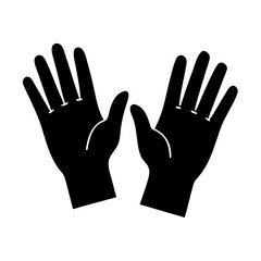 medical gloves icon, medical gloves silhouette vector illustration-simple silhouette illustration of medical gloves,medical gloves vector